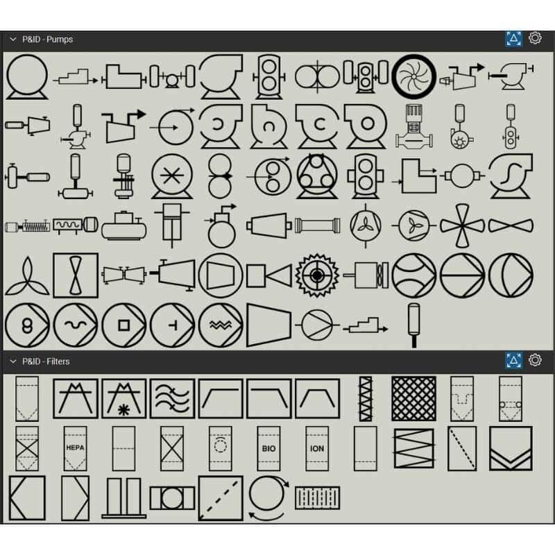 Bluebeam Toolset P&ID Pumps Filters