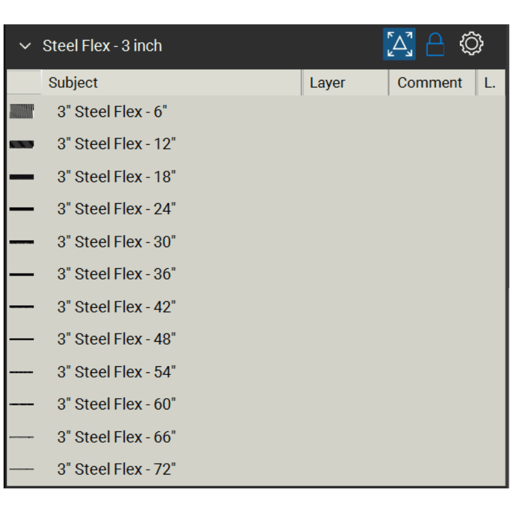 Bluebeam Toolset Steel Flex 3 inch