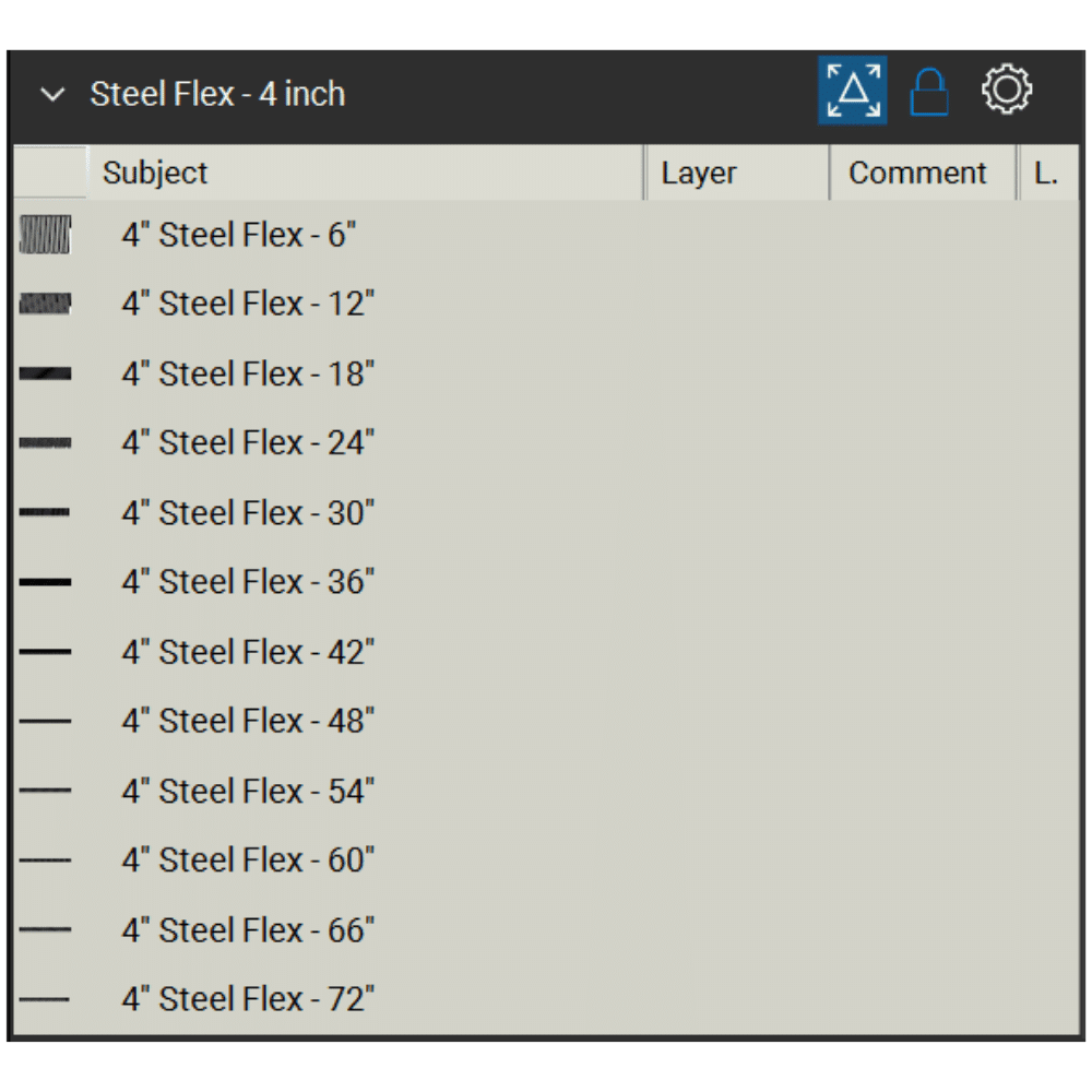 Bluebeam Toolset Steel Flex 4 inch