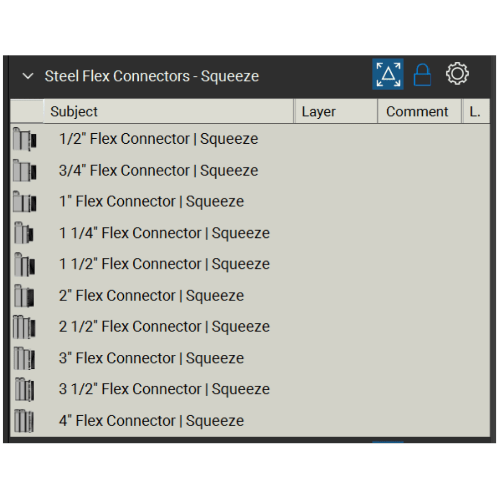 Bluebeam Toolset Steel Flex Connector Squeeze