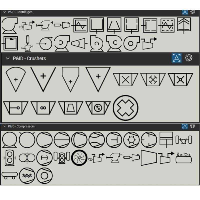 Bluebeam Toolset P&ID Centrifuges Crushers Compressors