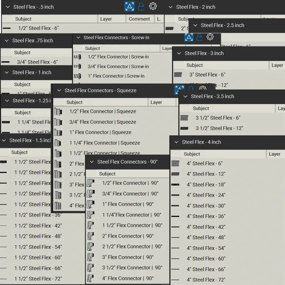 Bluebeam Toolset Steel Flex and Connectors Overview