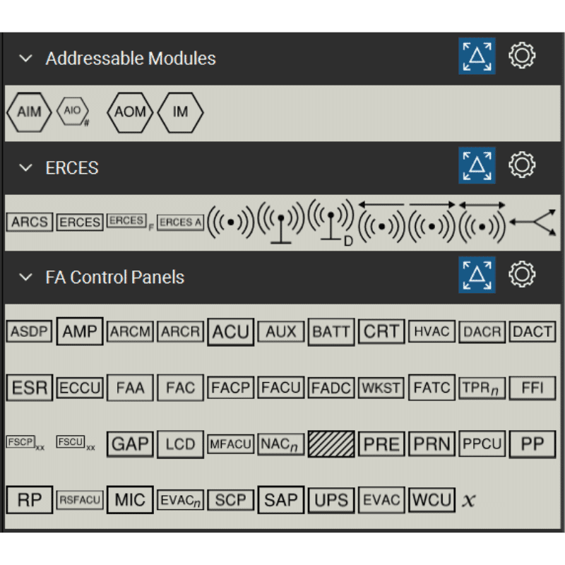 Bluebeam Tool Set Fire Alarm Symbols