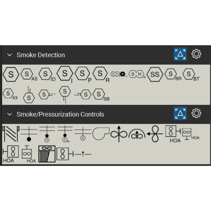Bluebeam Tool Set Fire Alarm Symbols