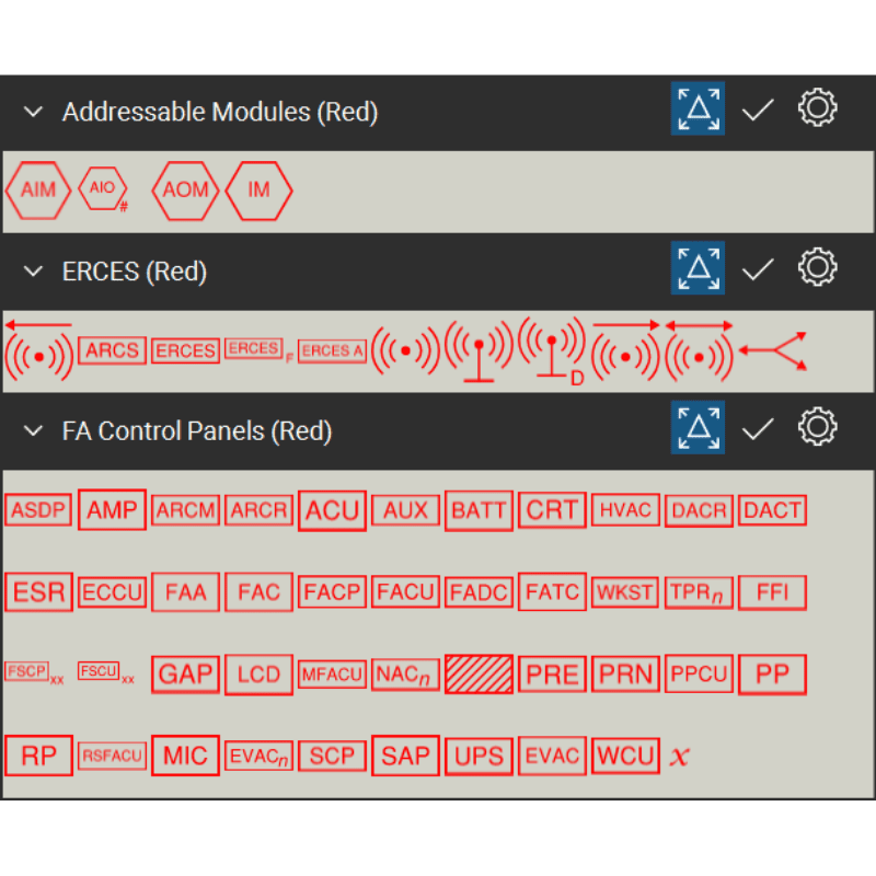 Bluebeam Tool Set Fire Alarm Symbols