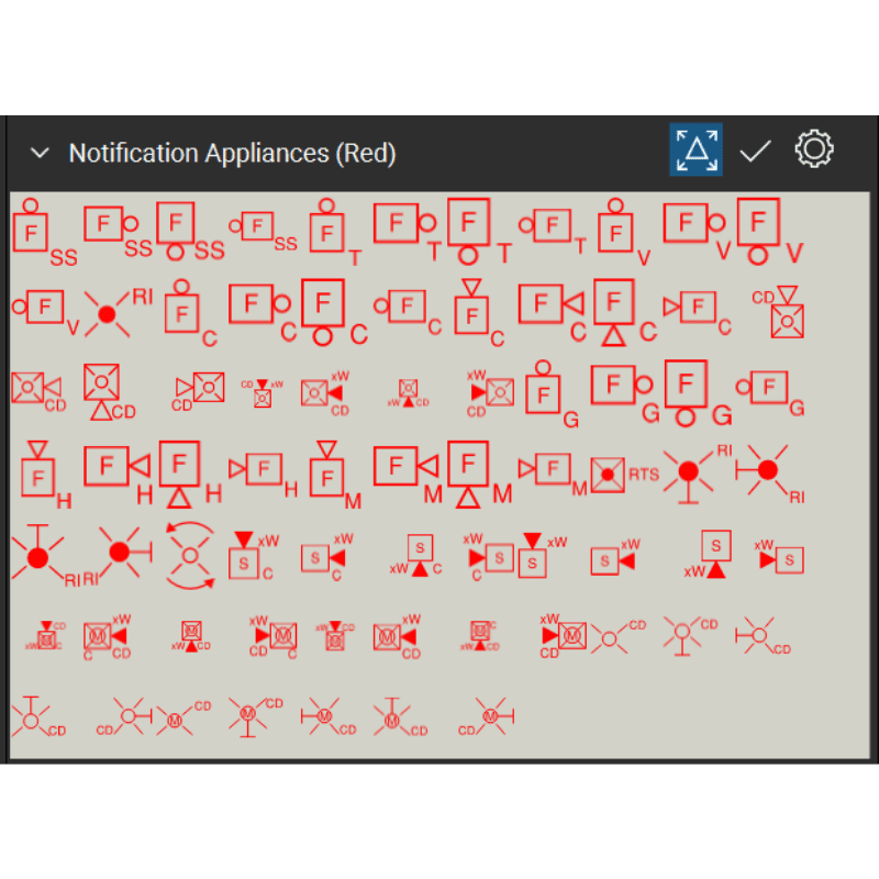 Bluebeam Tool Set Fire Alarm Symbols