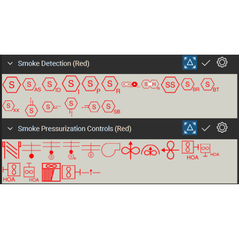 Bluebeam Tool Set Fire Alarm Symbols