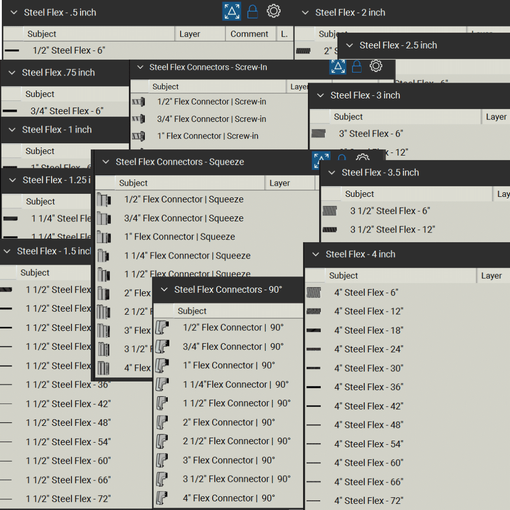 Bluebeam Toolset Steel Flex and Connectors Overview